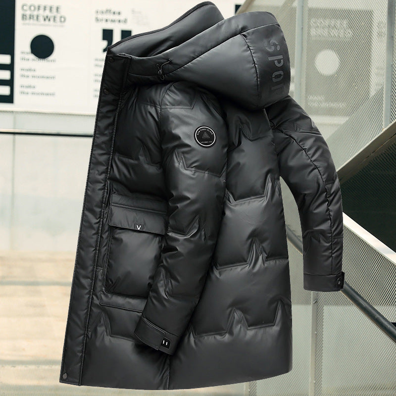 Men's Thickened Simple Hooded Down Jacket Men's Thickened Simple Hooded Down Jacket