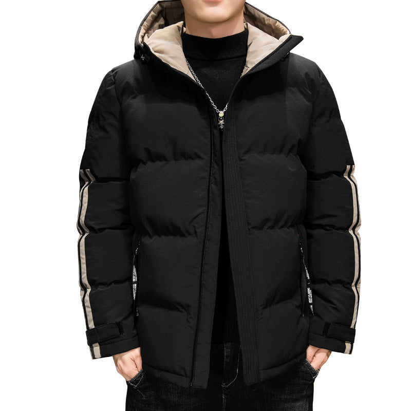 Men's Polyester Plus Velvet Padded Padded Jacket Men's Polyester Plus Velvet Padded Padded Jacket