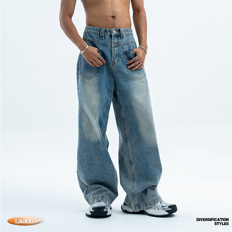 Retro Summer Loose Wide Leg Jeans For Men And Women Retro Summer Loose Wide Leg Jeans For Men And Women