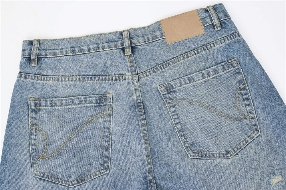 Fashion American Street Ripped Jeans Men Fashion American Street Ripped Jeans Men