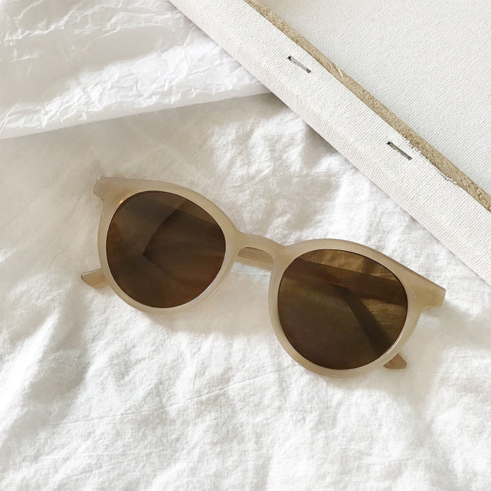 Men and women sunglasses round frame mirror Men and women sunglasses round frame mirror