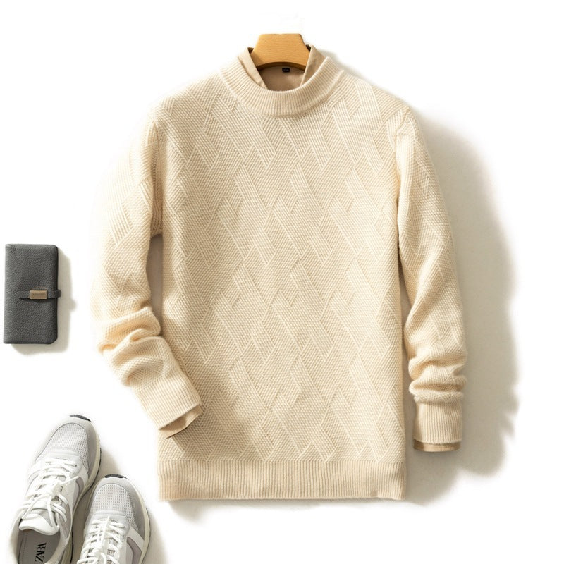 Thick Round Neck Men's Cashmere Sweater Thick Round Neck Men's Cashmere Sweater