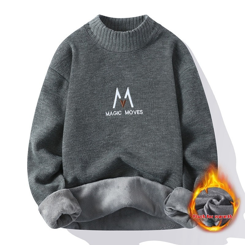 Sweater Men's Winter Fleece-lined Thickened Sweater Men's Winter Fleece-lined Thickened