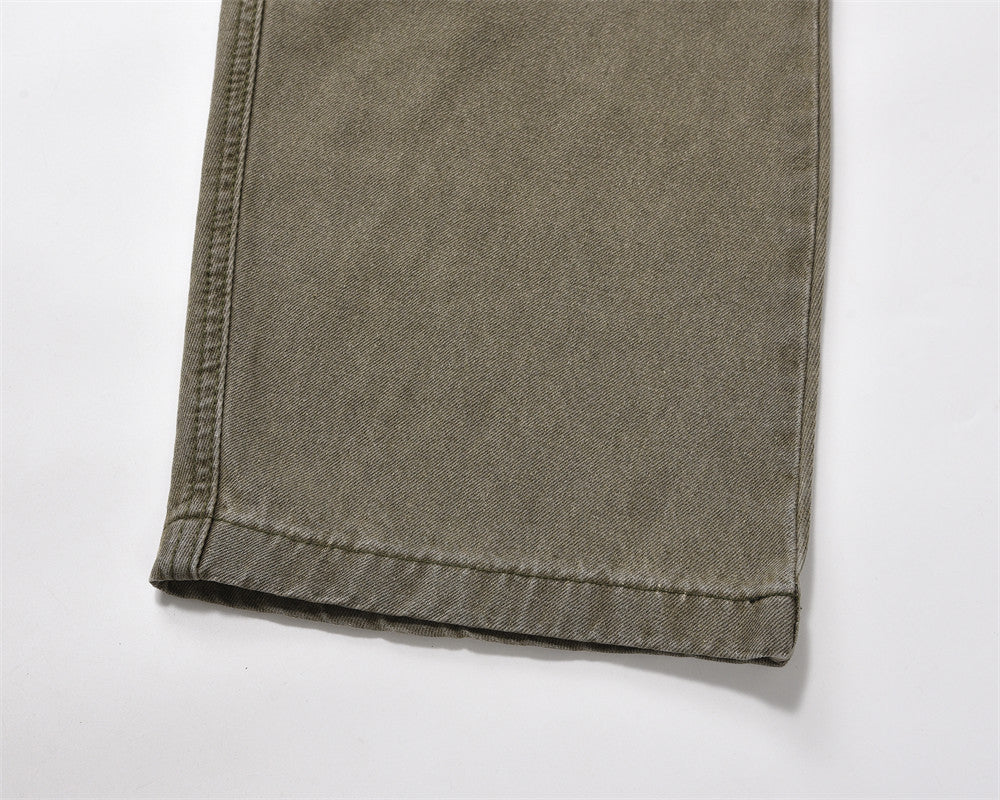 Waste Soil Washed And Worn Jeans For Men Waste Soil Washed And Worn Jeans For Men
