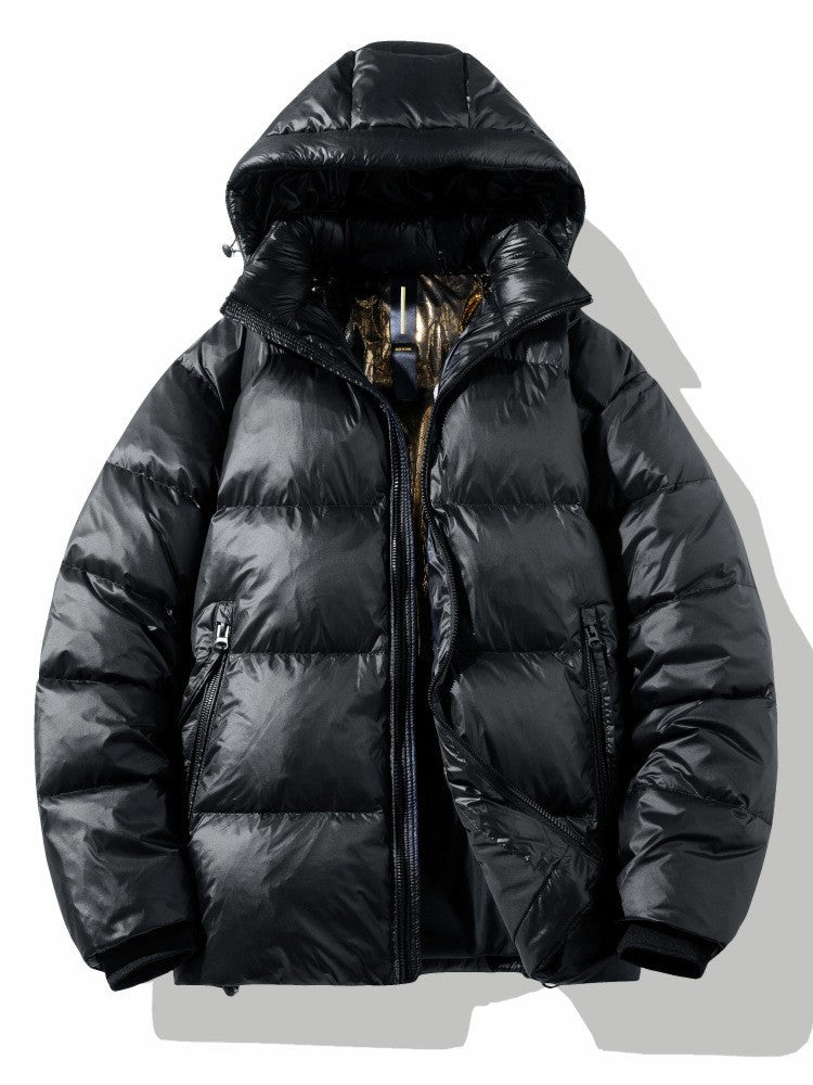 Short Glossy Down Jacket Thick White Duck Down Short Glossy Down Jacket Thick White Duck Down