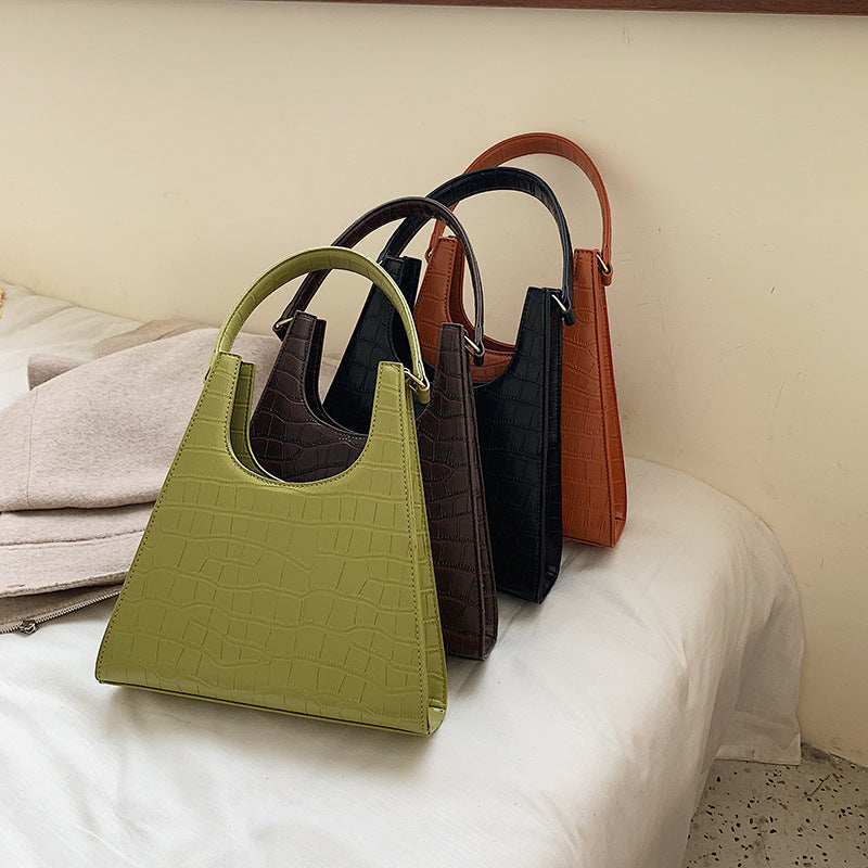 Triangle Alligator Embossed handbag Triangle Alligator Embossed handbag