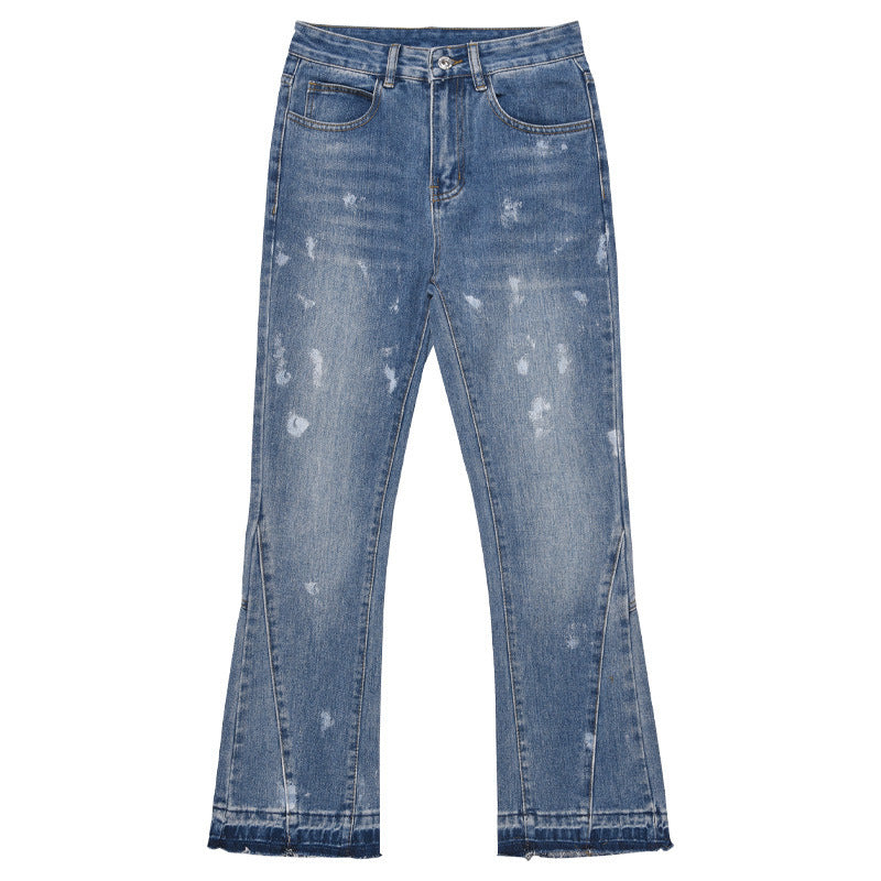 American High Street Draping Fried Street Jeans Men American High Street Draping Fried Street Jeans Men