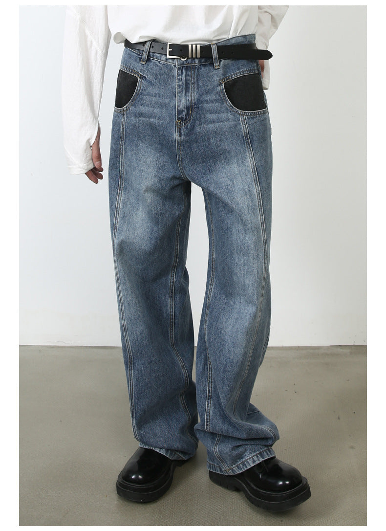 Vintage Jeans Men's Special-interest Design Pants Vintage Jeans Men's Special-interest Design Pants