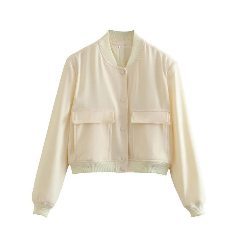 Fashion Jacket Stand Collar Coat For Women Fashion Jacket Stand Collar Coat For Women