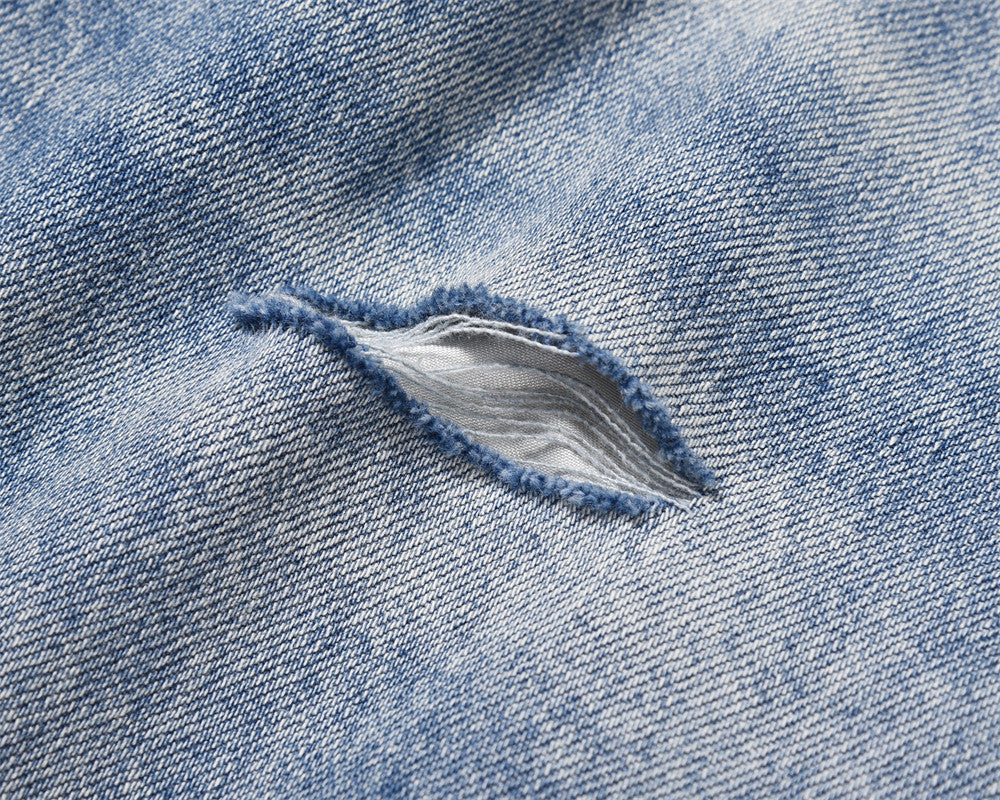 Washing Water Raw Hem Jeans Men Washing Water Raw Hem Jeans Men