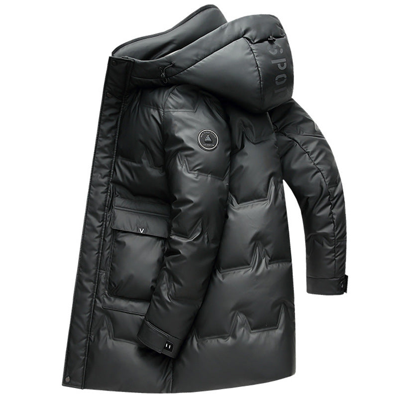 Men's Thickened Simple Hooded Down Jacket Men's Thickened Simple Hooded Down Jacket