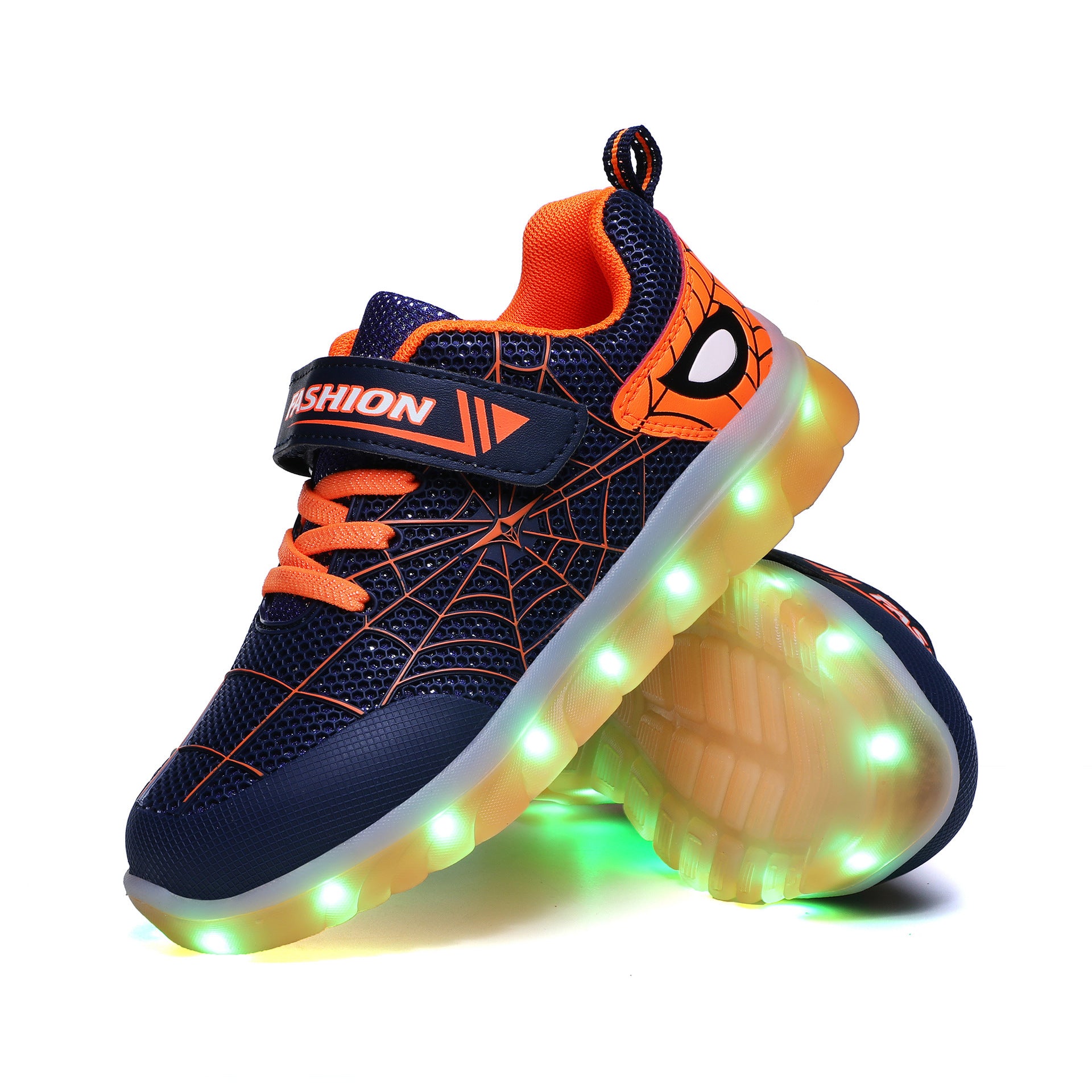 Size 26-37 Kids Led USB Recharge Glowing Shoes Children's Hook Loop Size 26-37 Kids Led USB Recharge Glowing Shoes Children's Hook Loop