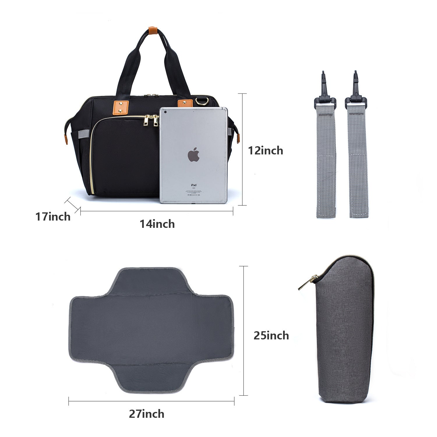 The New Multi-functional Large-capacity Diagonal Portable Mummy Bag The New Multi-functional Large-capacity Diagonal Portable Mummy Bag