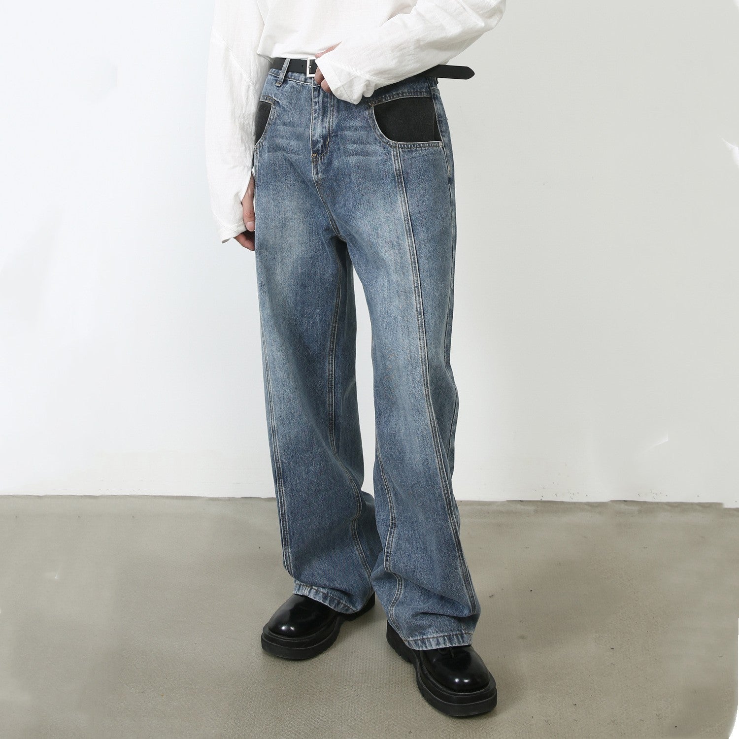 Vintage Jeans Men's Special-interest Design Pants Vintage Jeans Men's Special-interest Design Pants