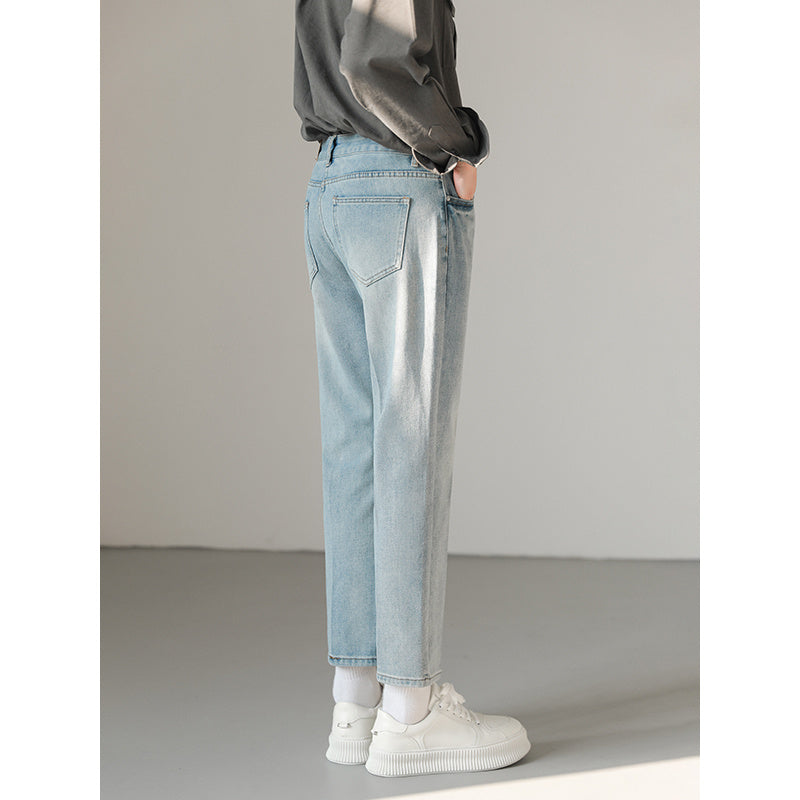 Versatile Casual Small Leg Cropped Jeans For Men Versatile Casual Small Leg Cropped Jeans For Men