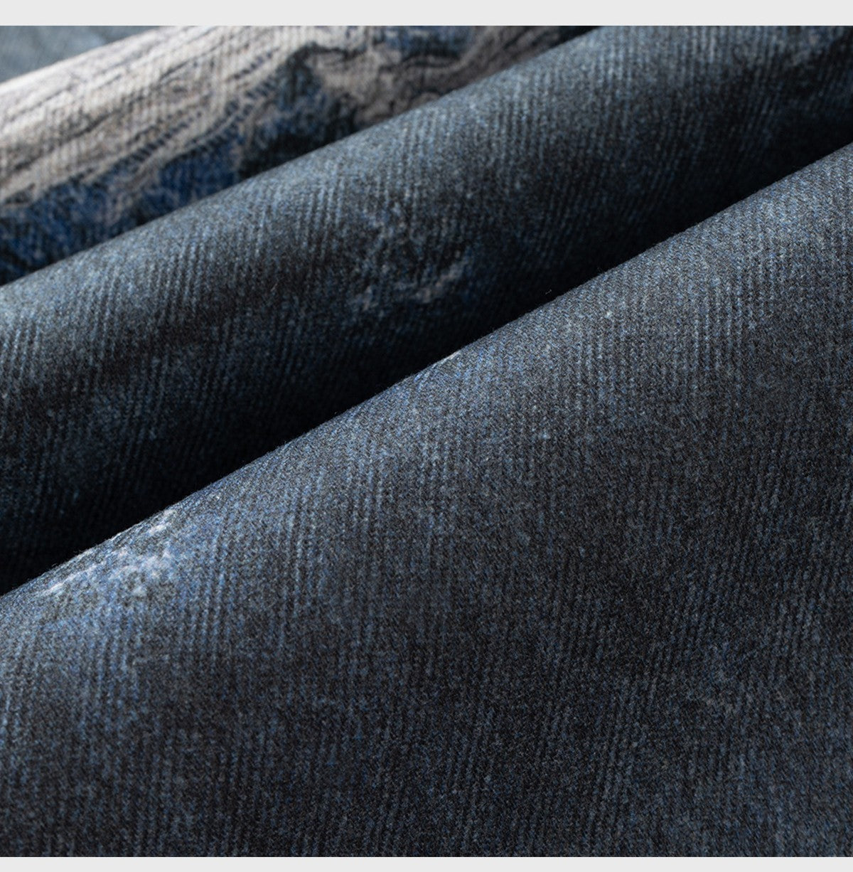 Men's And Women's Straight Worn Looking Washed-out Trousers Men's And Women's Straight Worn Looking Washed-out Trousers