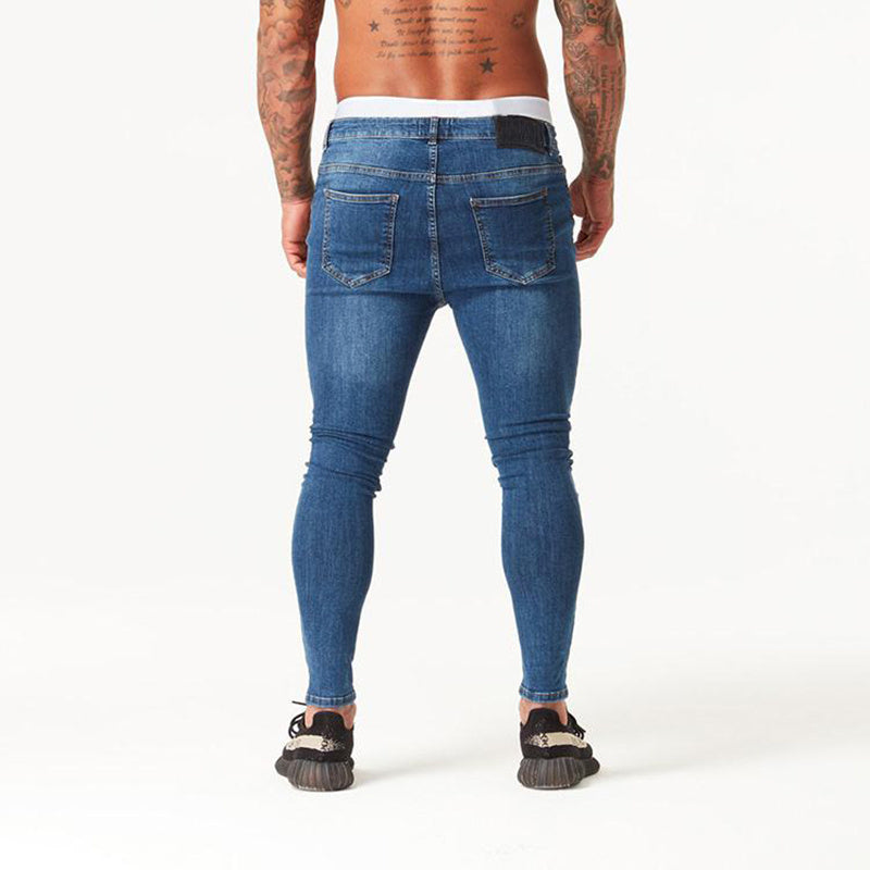 Over the Knee Men Super Skinny Hip Hop Slim Jeans Over the Knee Men Super Skinny Hip Hop Slim Jeans