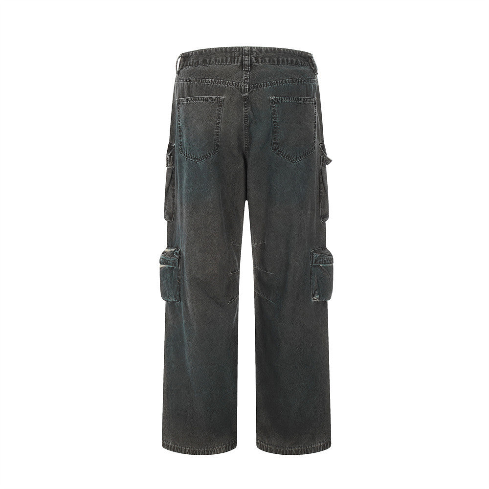 Multi-pocket Workwear Style Jeans For Men Multi-pocket Workwear Style Jeans For Men
