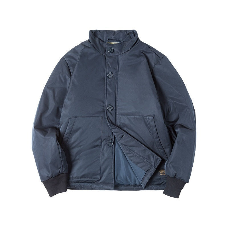 Workwear Japanese Single-breasted Coat For Men Winter Workwear Japanese Single-breasted Coat For Men Winter