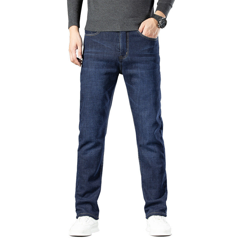 Fleece Lined Padded Warm Keeping Jeans For Men Fleece Lined Padded Warm Keeping Jeans For Men