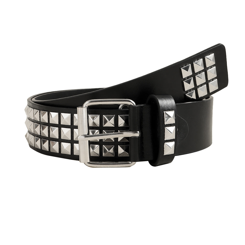Rivet Belt Rock Trend Punk Bullet Black Belt Men And Women Personality Fashion Hip-hop Accessories Rivet Belt Rock Trend Punk Bullet Black Belt Men And Women Personality Fashion Hip-hop Accessories