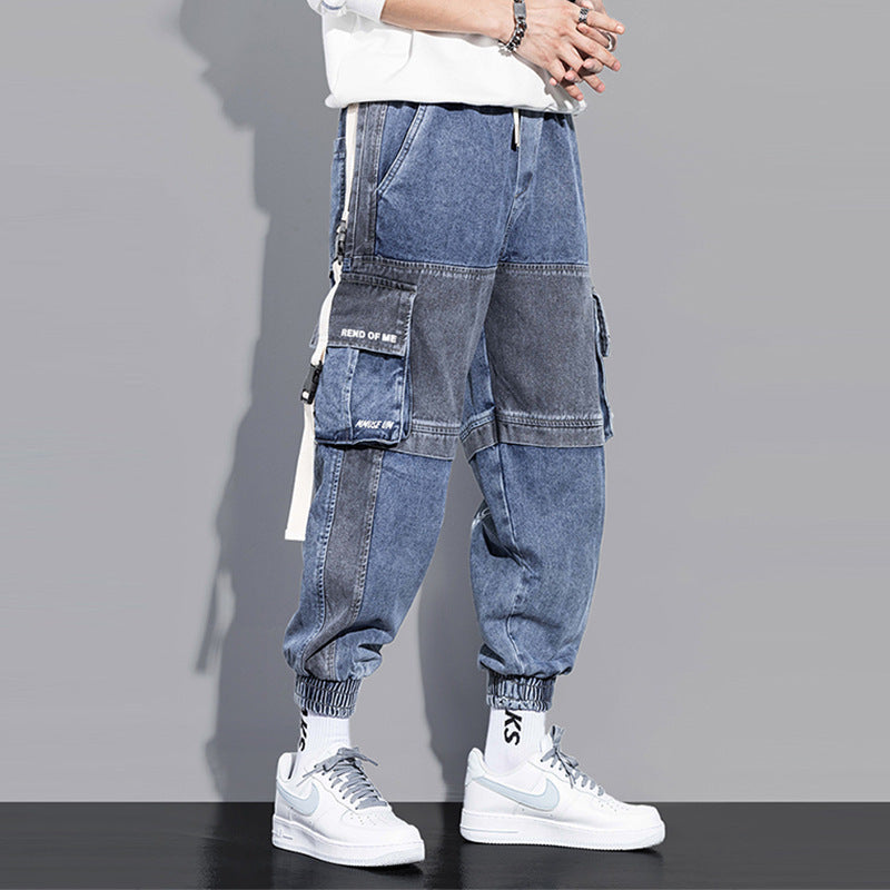 Workwear Jeans Men Fall Loose Hip-hop Workwear Jeans Men Fall Loose Hip-hop