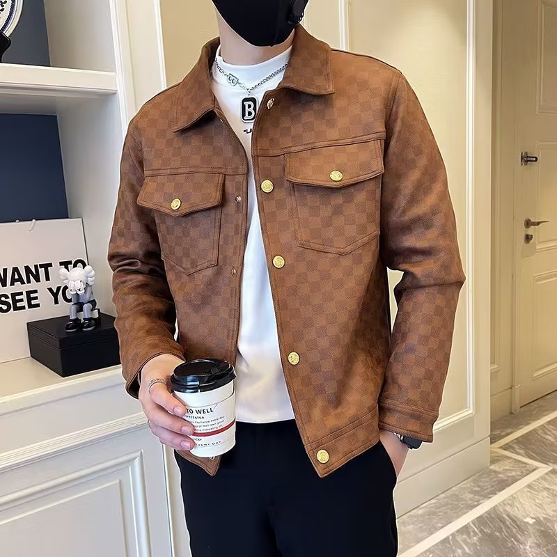 Spring And Autumn Collar Jacket Fashion Men Spring And Autumn Collar Jacket Fashion Men