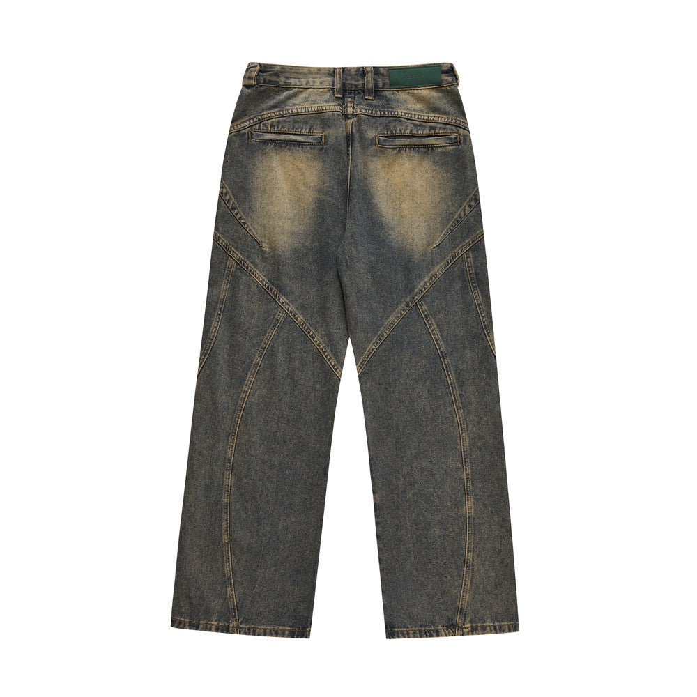 Fashion Personality Wide Leg Jeans Men Fashion Personality Wide Leg Jeans Men
