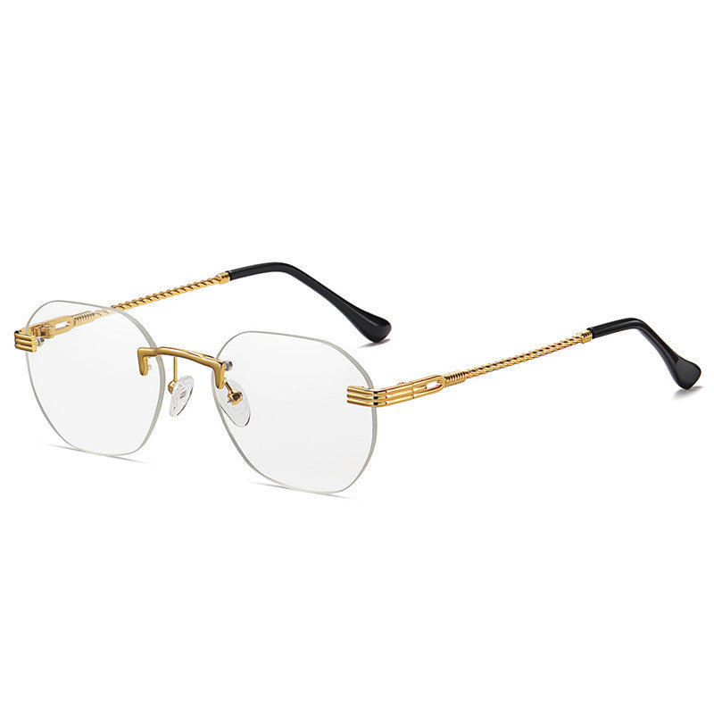 Metal Frameless Sunglasses Men And Women Street Small Frame Fashion Metal Frameless Sunglasses Men And Women Street Small Frame Fashion