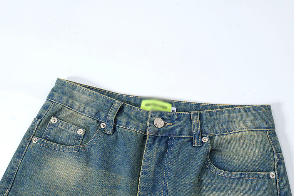 Washed And Worn Ripped Jeans For Men And Women Washed And Worn Ripped Jeans For Men And Women