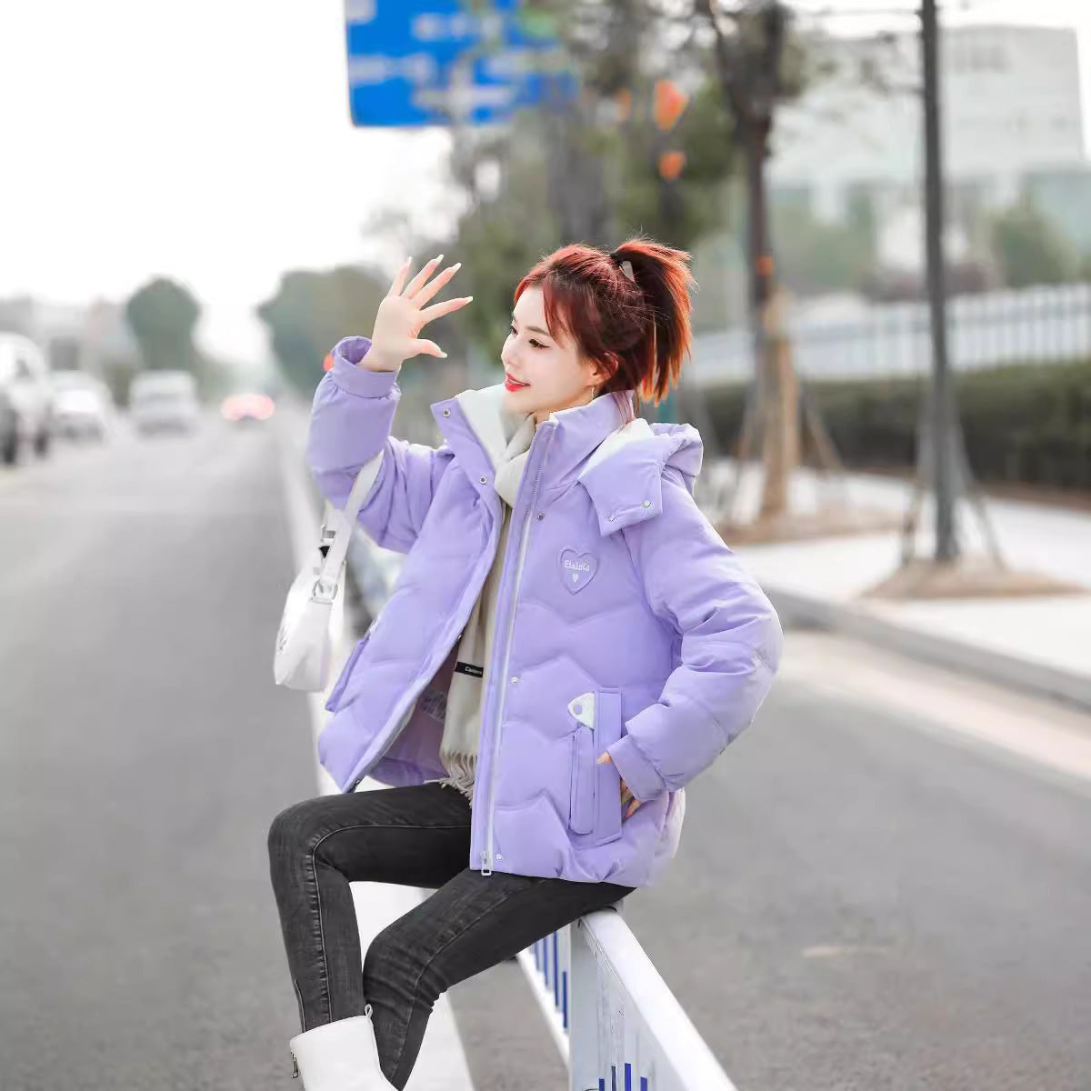 Warm Coat Versatile Fashion Korean Style Loose Warm Coat Versatile Fashion Korean Style Loose