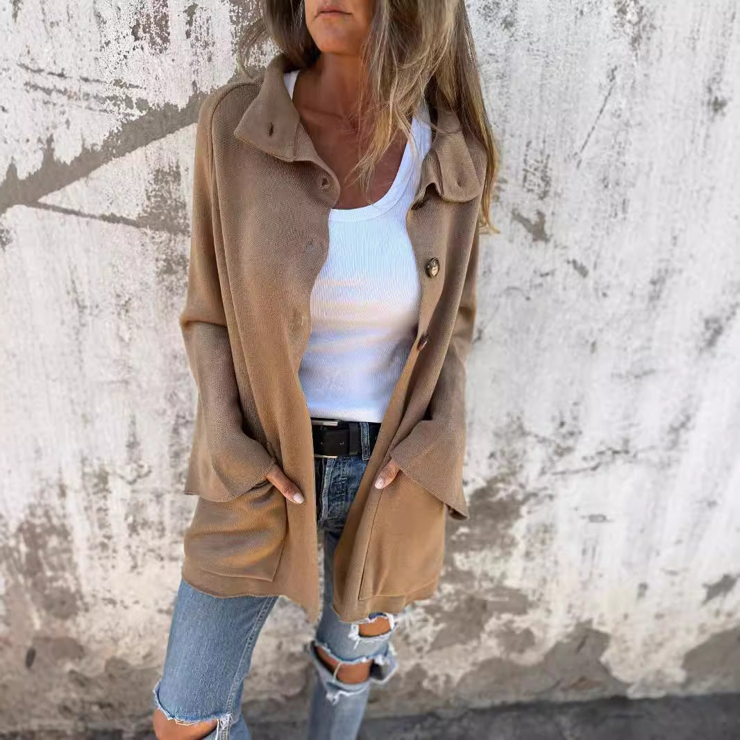 Women's Lapel Long Sleeve Cardigan Jacket Women Women's Lapel Long Sleeve Cardigan Jacket Women