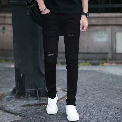 Men's Pants Trendy Slim Patch Jeans Men's Pants Trendy Slim Patch Jeans
