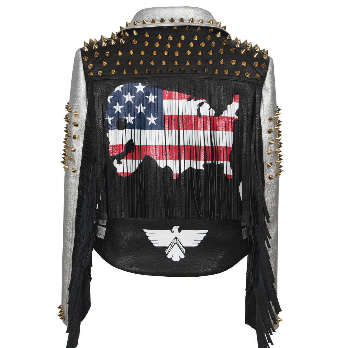 Women's rock graffiti leather Women's rock graffiti leather
