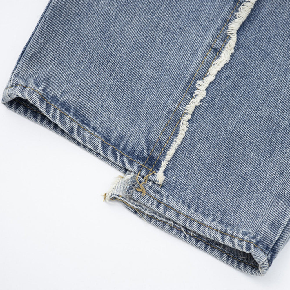 Fashion Loose Cool Washed Jeans Men Fashion Loose Cool Washed Jeans Men