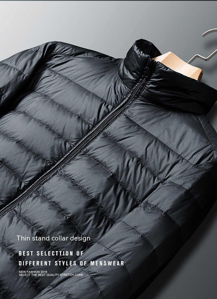 Autumn And Winter Men's Stand Collar Lightweight Down Jacket Autumn And Winter Men's Stand Collar Lightweight Down Jacket