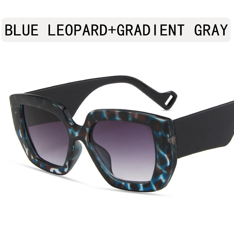 Modern Retro Ins Sunglasses Women's Polygonal Contrast Sunglasses Thick Edge Trendy Sunglasses Modern Retro Ins Sunglasses Women's Polygonal Contrast Sunglasses Thick Edge Trendy Sunglasses