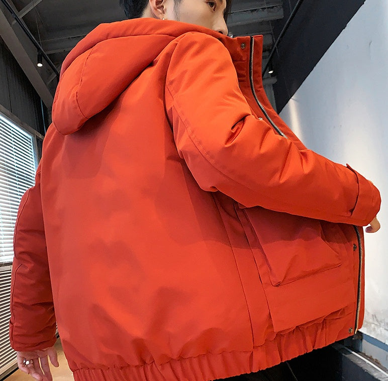 Winter new tooling short hooded cotton coat Winter new tooling short hooded cotton coat