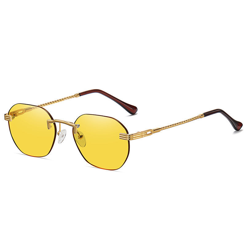 Metal Frameless Sunglasses Men And Women Street Small Frame Fashion Metal Frameless Sunglasses Men And Women Street Small Frame Fashion