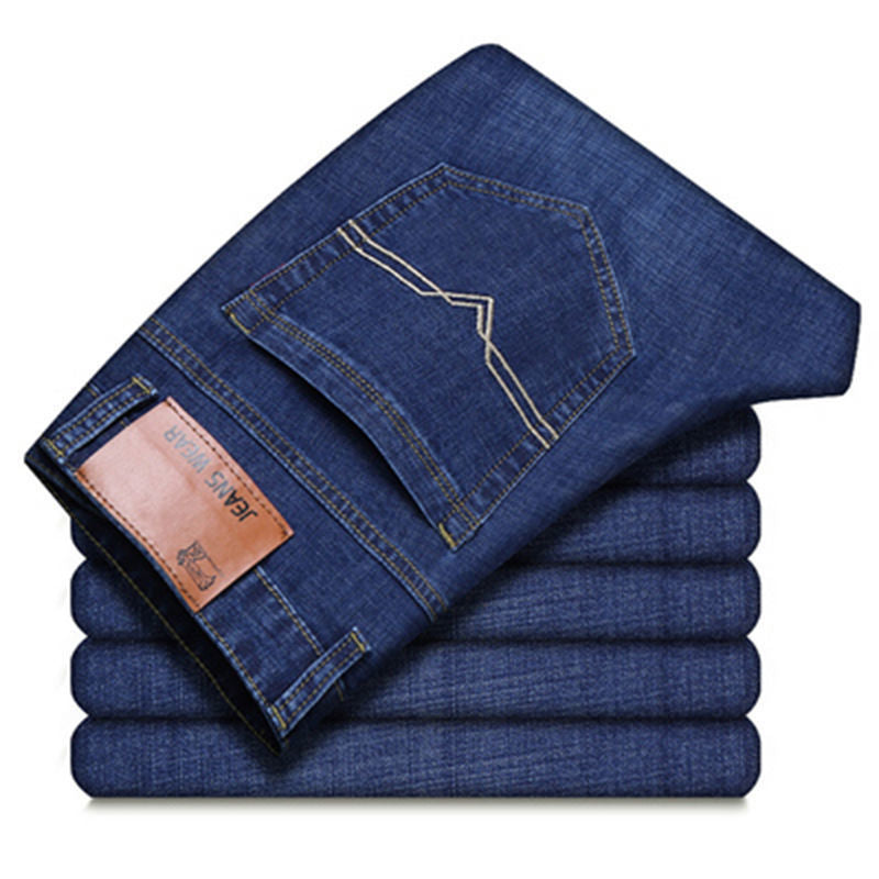 Loose Straight Casual Work Stretch Jeans For Men Loose Straight Casual Work Stretch Jeans For Men