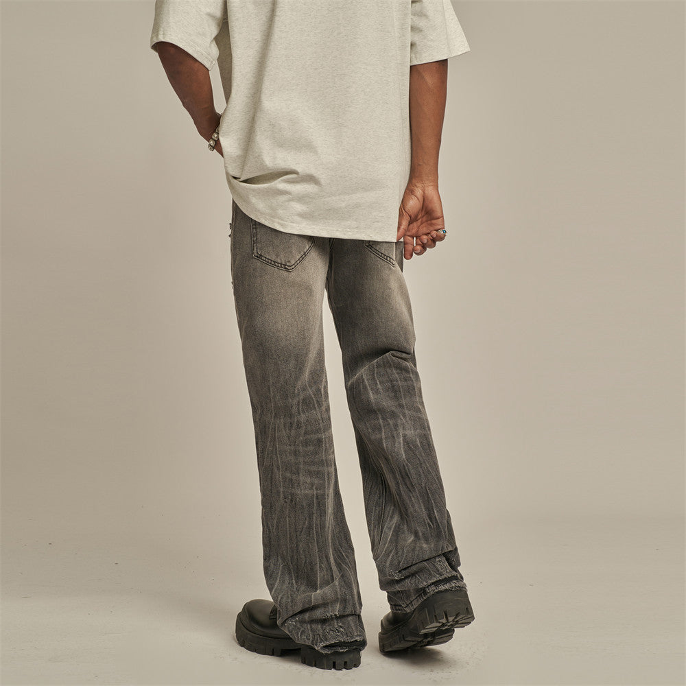 Fashion Personalized Washed Ripped Jeans For Men Fashion Personalized Washed Ripped Jeans For Men