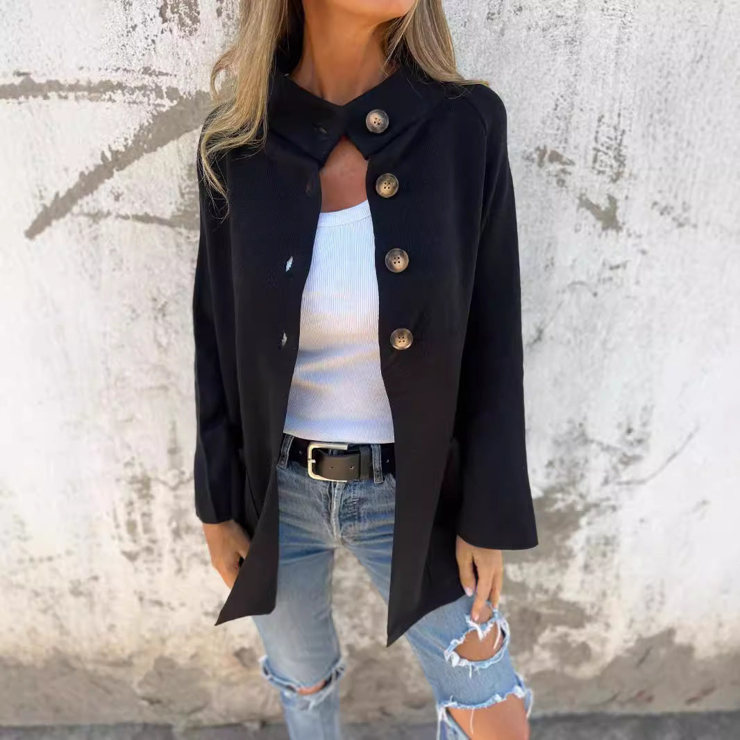 Women's Lapel Long Sleeve Cardigan Jacket Women Women's Lapel Long Sleeve Cardigan Jacket Women