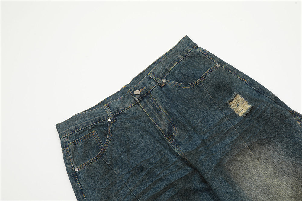 Waste Soil Wind Dirty Worn Jeans Men Waste Soil Wind Dirty Worn Jeans Men