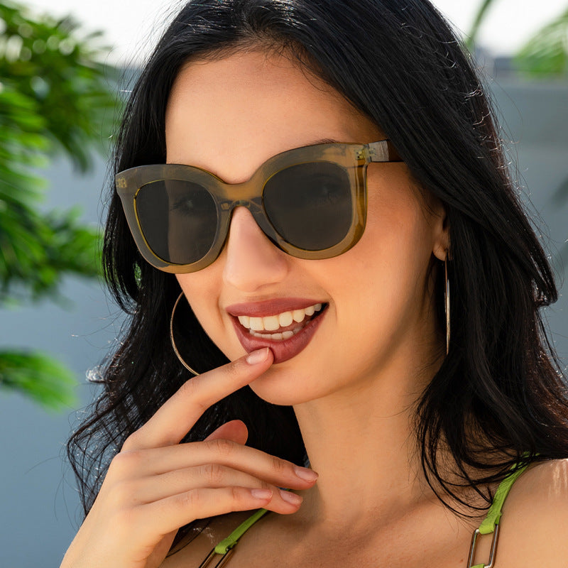 New Large Rim Sunglasses Women New Large Rim Sunglasses Women