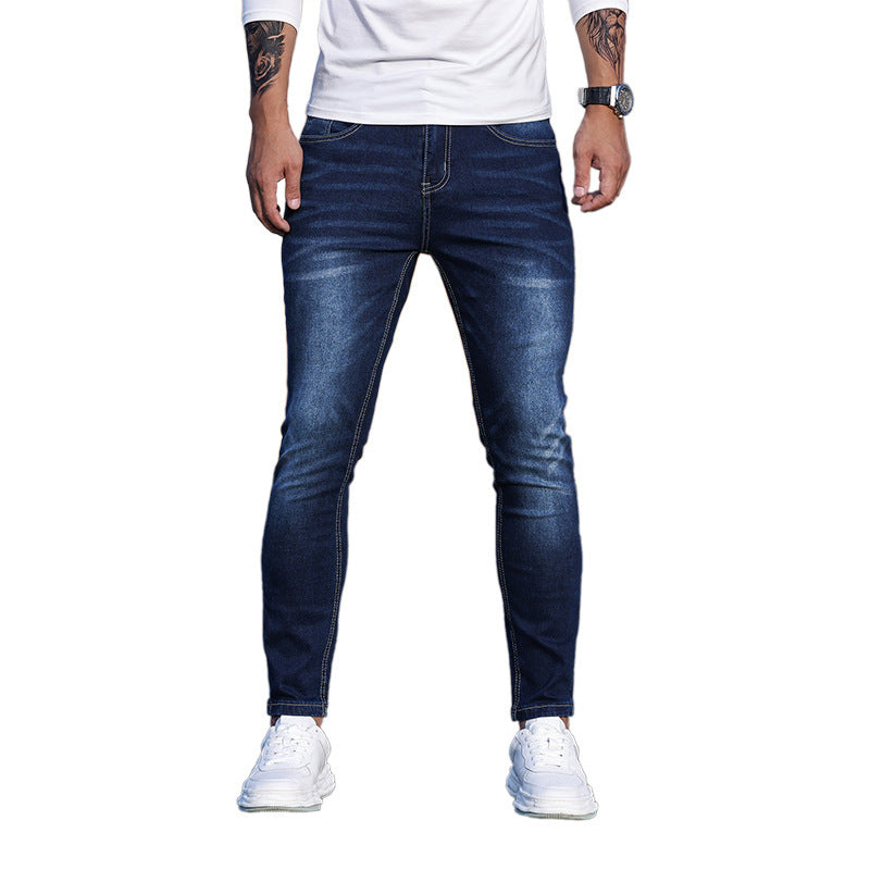 Men's Blue Stretch Skinny Denim Pants Men's Blue Stretch Skinny Denim Pants