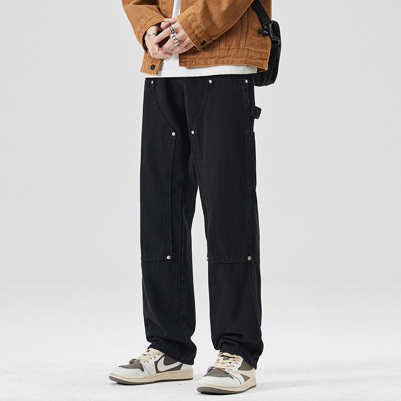 Vintage Logging Cargo Jeans Men Vintage Logging Cargo Jeans Men