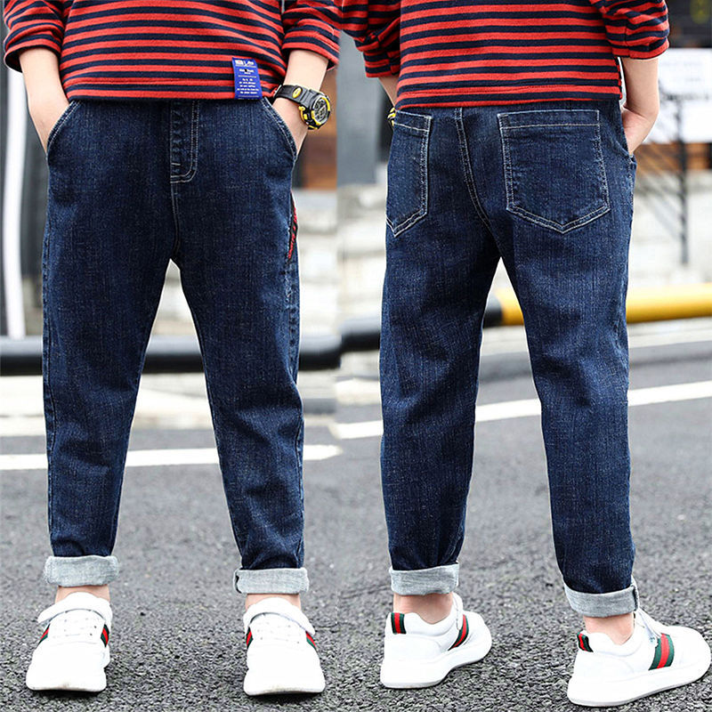 Boys Jeans Autumn And Winter New One-piece Velvet Boys Jeans Autumn And Winter New One-piece Velvet