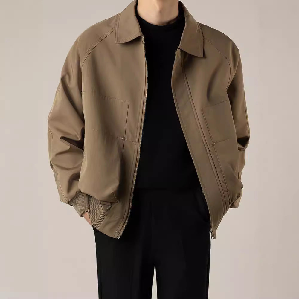 Loose Short Lapels Jacket Men Loose Short Lapels Jacket Men