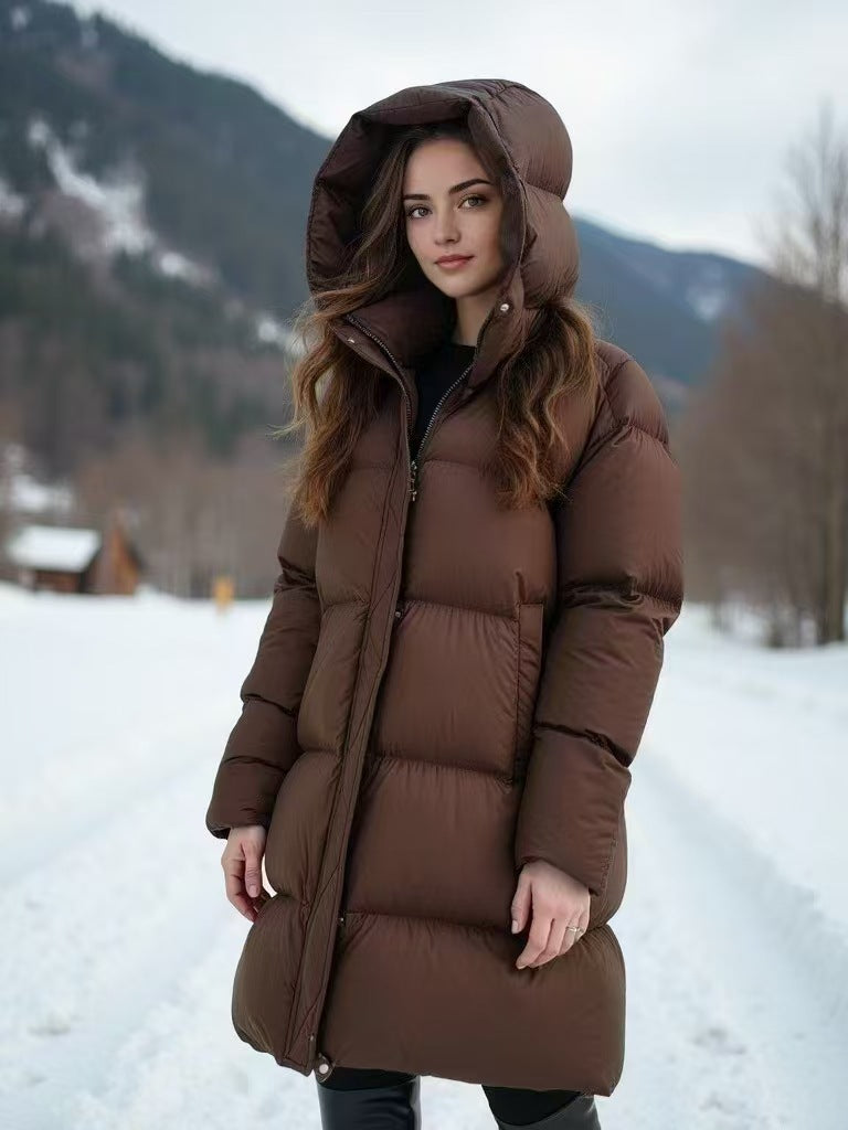 Short Hooded Double Zipper 90 White Duck Down Lightweight Down Warm Jacket Short Hooded Double Zipper 90 White Duck Down Lightweight Down Warm Jacket