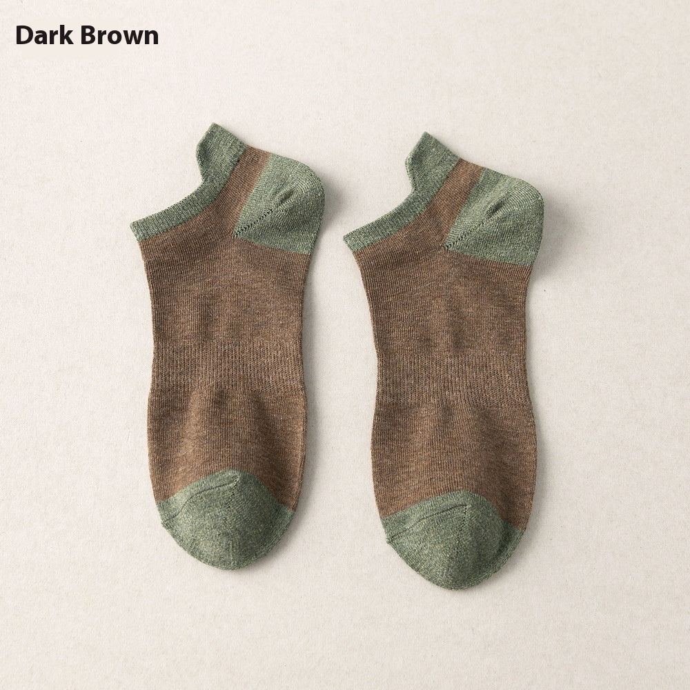 Combed Cotton Bottom Sweat-absorbing Deodorant Anti-ankle Socks Low-cut Men's Retro Waist Combed Cotton Bottom Sweat-absorbing Deodorant Anti-ankle Socks Low-cut Men's Retro Waist